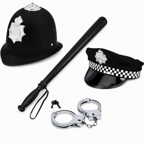 Kids police helmet hat - police,