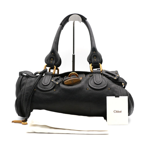 Chloe paddington black leather - paddington,