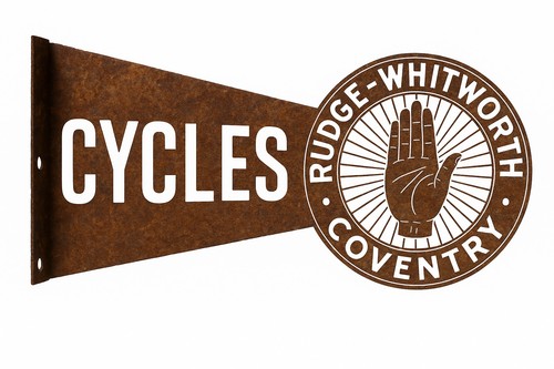 Rudge whitworth metal sign - rudge-whitworth, |