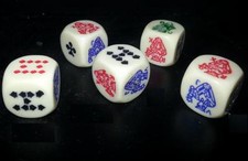 POKERCHIP SHOP 5  X POKER DICE