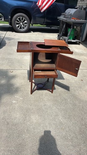 Antique mahogany washstand - mahogany,