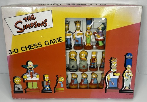 The simpsons chess game - the,