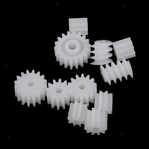 11pcs plastic assorted gears - assorted,