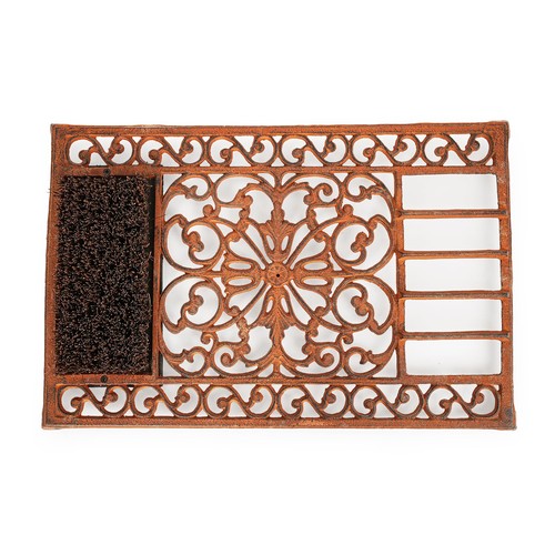 Outdoor cast iron doormat - iron,