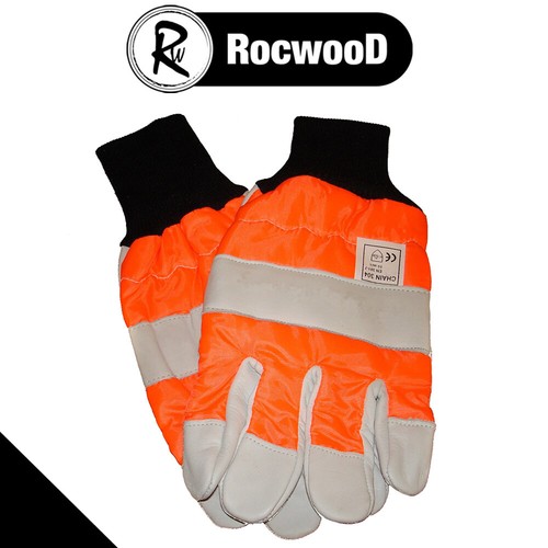 Chainsaw gloves with both - chainsaw, hand
