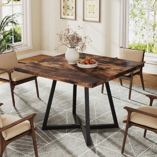 Brown kitchen table metal - brown,