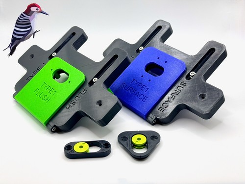 Button fix jig router template - button,