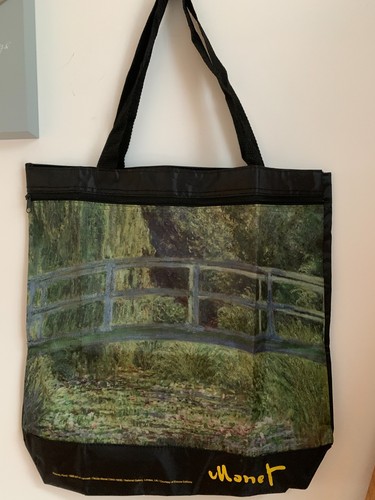 Claude monet black tote - monet,
