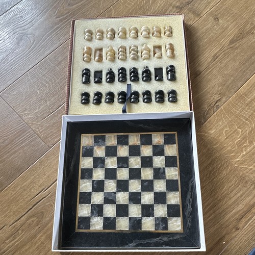 Onyx marble chess set box - chess,