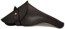 British .455 Webley Revolver Leather Holster - Dark brown