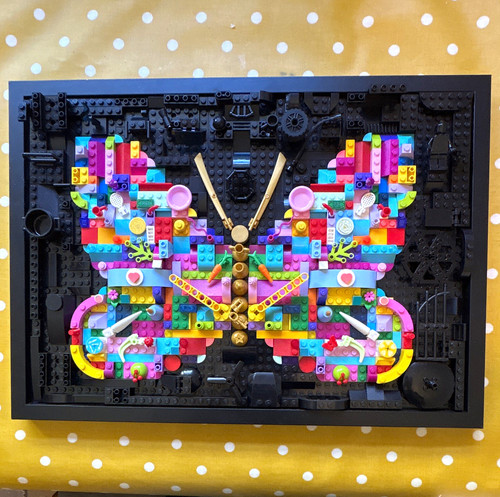 Lego brick rainbow butterfly - brick,