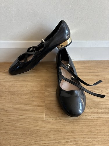 Faith black patent shoes - patent, with