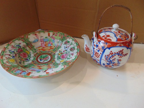 Japanese imari teapot - japanese,