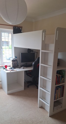 Ikea smastad loftbed with desk - ikea,