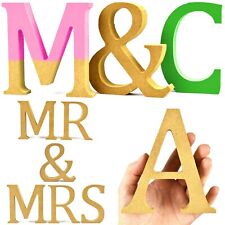 HIGH QUALITY Wooden MDF Craft Letters Free Standing Symbols 12cm High 20mm Thick
