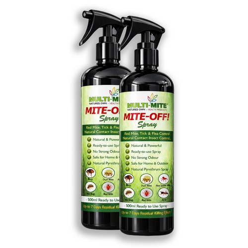 Mite off 500ml flea spray - mite-off,