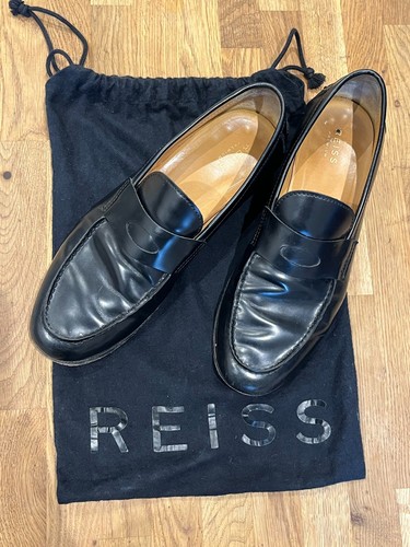 Reiss premium black leather - reiss,