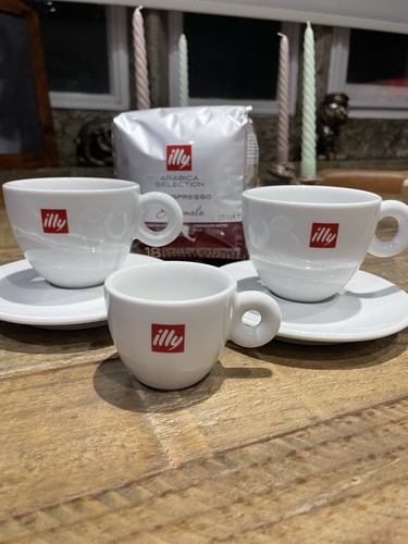 Illy coffee cup saucer set - cup, ipa