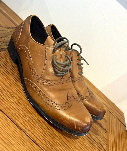 Clarks women brown leather - brown,