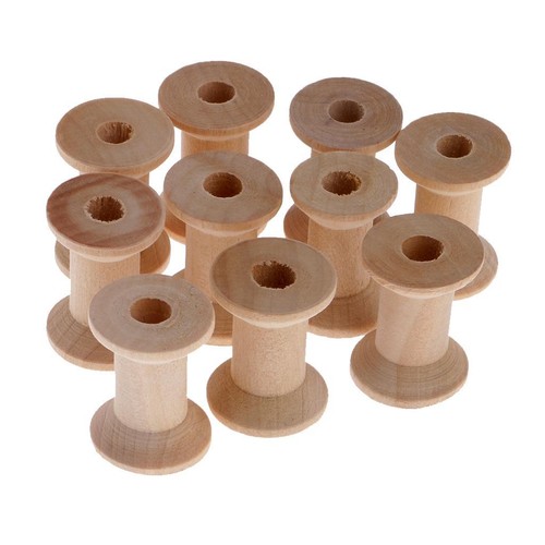 10pcs natural wooden empty - natural,