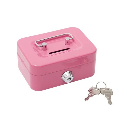 Metal cash box with - box,