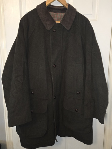 Barbour loden coat - loden, mens