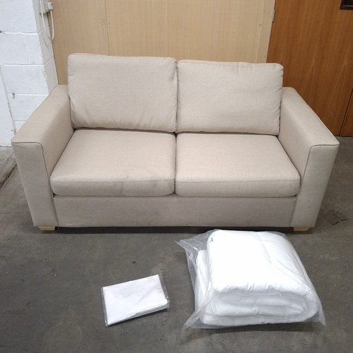 Small double sofa bed - sofa, beige
