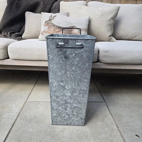 Galvanised planter - galvanised,