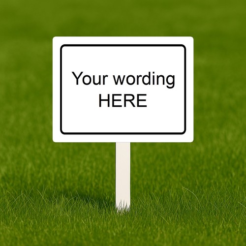 Personalised lawn sign - personalised,