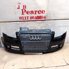 AUDI A4 MK3 8H B7 CONVERTIBLE 2004-2008 BLACK FRONT BUMPER