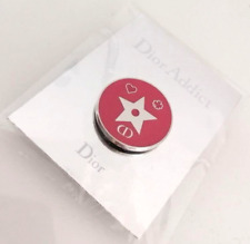 Christian Dior Pin badge Brooch Pins Pink Logo Star Heart Clover CD New Novelty