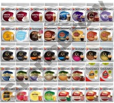 3x TASSIMO T-DISCS PACKS, COFFEE PODS. ALL 47 BLENDS inc CHOCOLATE, TEA.