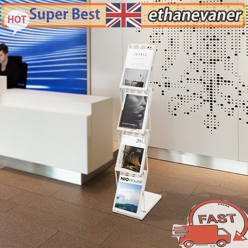 White brochure display - brochure,