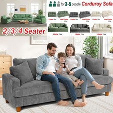 Seater corduroy sofa - 3/4,