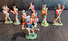 FRONTLINE FIGURES SCOTTISH WATERLOO HIGHLANDERS SET OF 8 TOY SOLDIERS VTG 1996