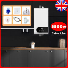 Electric Tankless Instant Hot Water Heater 5500W Under Sink Tap Bathroom Kitchen