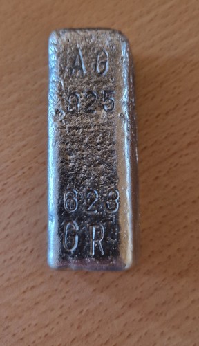 Handmade silver bullion bar - handmade,