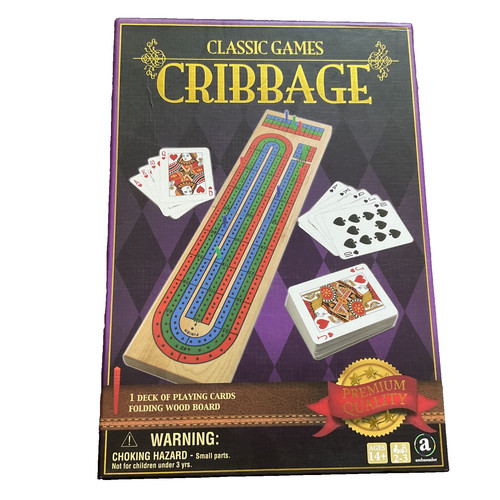 Cribbage game folding wood - cribbage,