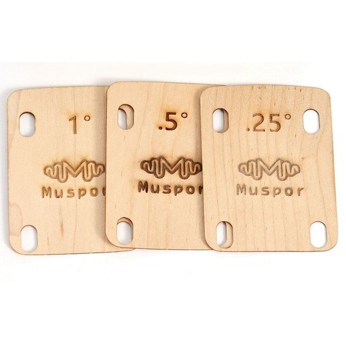 Neck angle shims maple - angle,