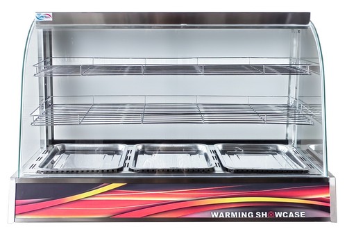 Hot food warmer display - hot,