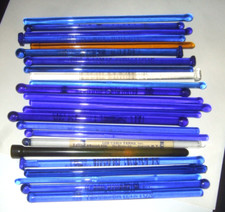 Cobalt Glass Swizzle Sticks Vintage Barware