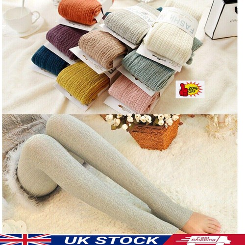 Yarn knitted footed tights - knitted,