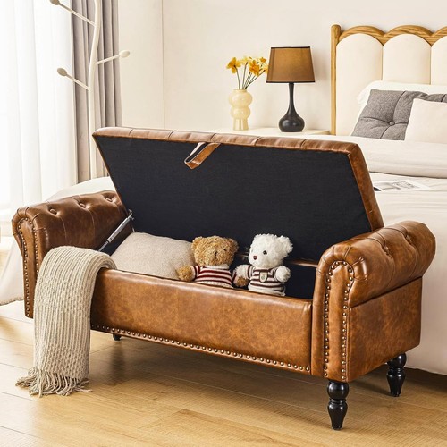 Storage bedroom bench for end - storage,