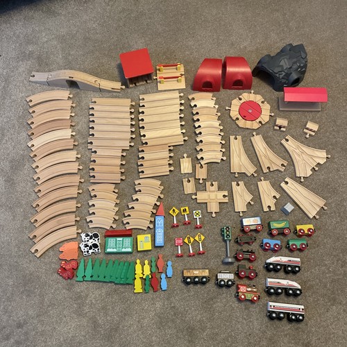 Wooden train set bundle brio - wooden,