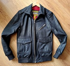 Superdry Black Leather Bomber