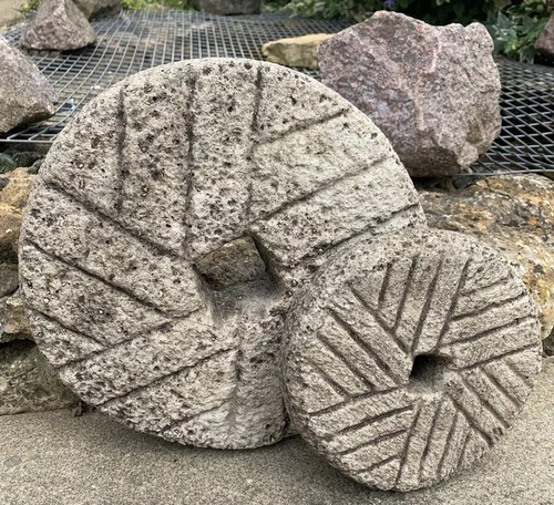 Stone garden large rustic pair - stone,