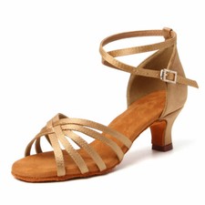 Women's Ballroom Latin Tango Dance Salsa Shoes 5/7cm Thin heels Black Size 34-40