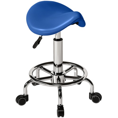 Homcom saddle chair - saddle, rolling
