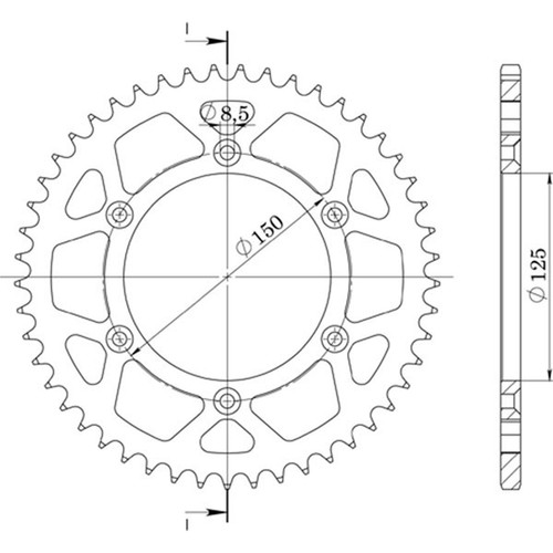 Aluminum crown step 520 - crown,
