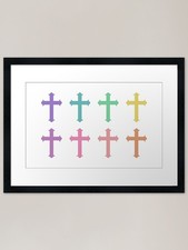 Christian Crosses Pastel